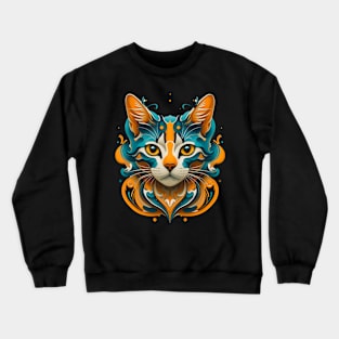 Cat Abstract Art! Crewneck Sweatshirt